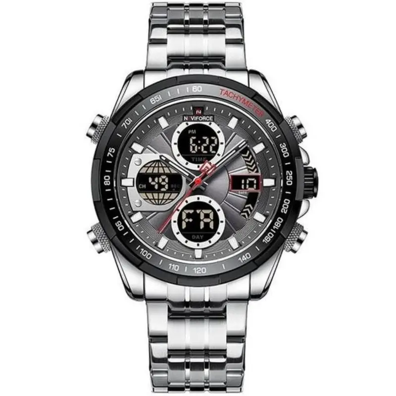 Naviforce Nf9197s S/B/Gy Stainless Steel Men Watch 1