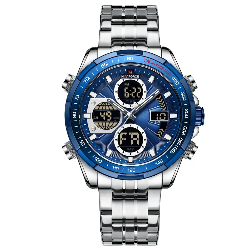 Naviforce Nf9197s S/Be/Be Stainless Steel Men Watch 1