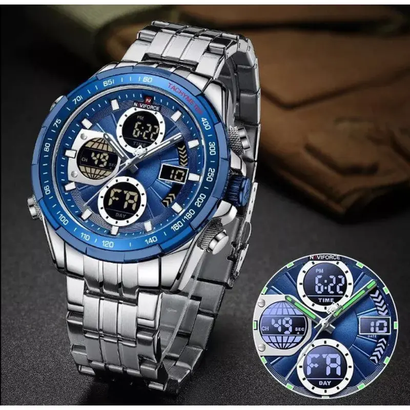 Naviforce Nf9197s S/Be/Be Stainless Steel Men Watch 2