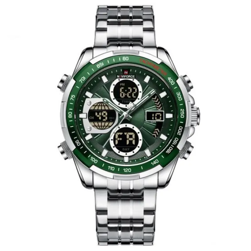 Naviforce Nf9197s S/S/Gn Silver Stainless Steel Men's Watch 1
