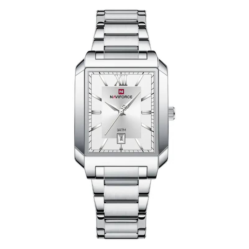Naviforce Silver Dial Stainless Steel Strap Men's Watch Nf9251g S/W/S 1
