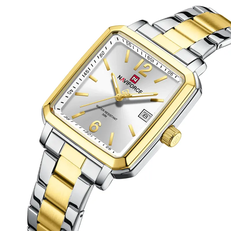 Naviforce Silver Dial Stainless Steel Strap Men's Watch Nf9252g S/W/G 2