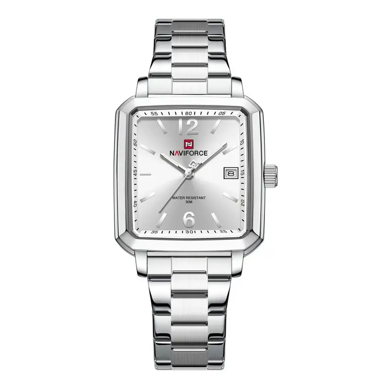 Naviforce Silver Dial Stainless Steel Strap Men's Watch Nf9252g S/W/S 1