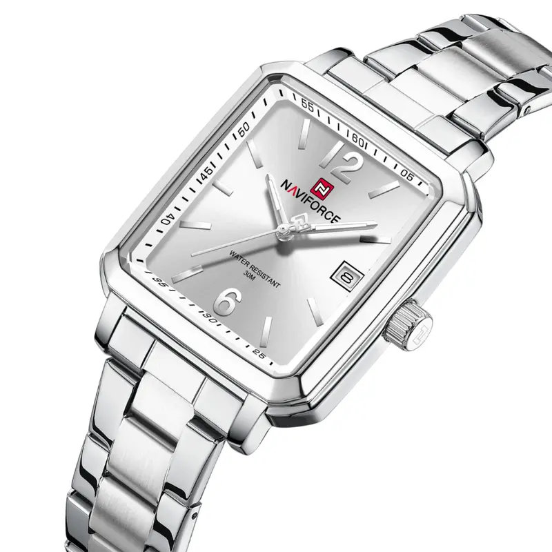 Naviforce Silver Dial Stainless Steel Strap Men's Watch Nf9252g S/W/S 2