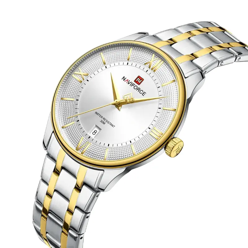 Naviforce Silver Dial Stainless Steel Strap Men's Watch Nf9272s S/W/G 2