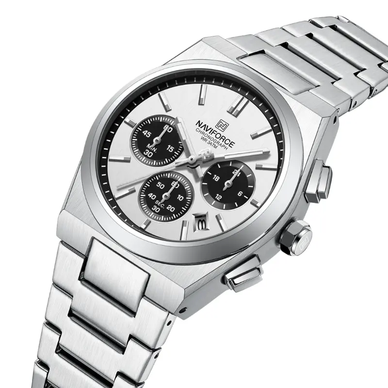 Naviforce Silver Dial Stainless Steel Strap Women's Watch Nf8048l S/W/S 2