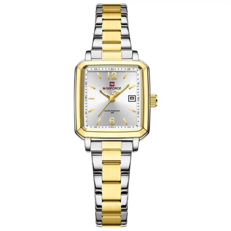 Naviforce Silver Dial Stainless Steel Strap Women's Watch Nf9252l S/W/G 1