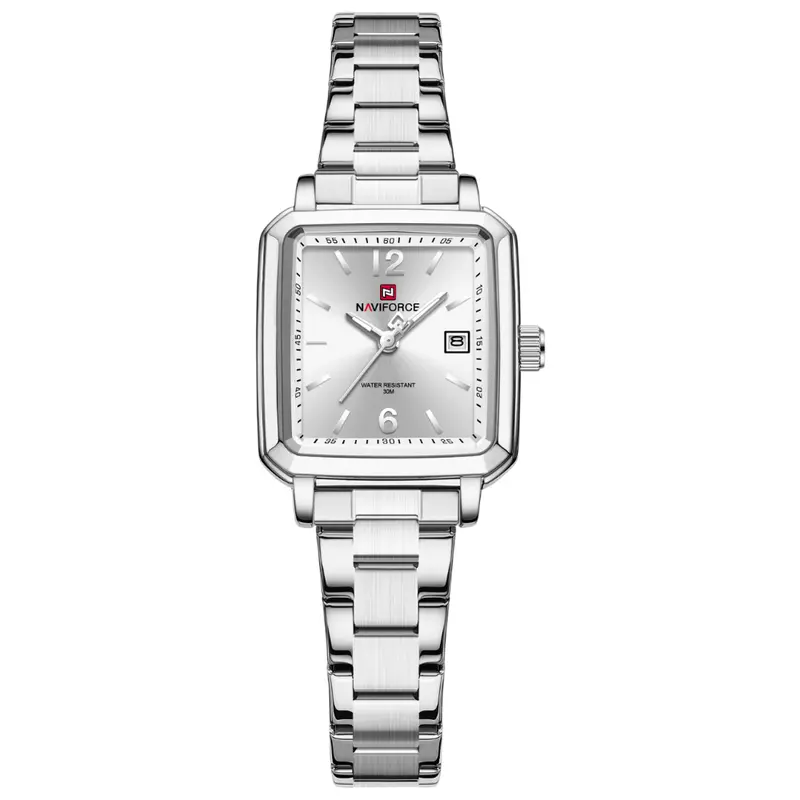 Naviforce Silver Dial Stainless Steel Strap Women's Watch Nf9252l S/W/S 1