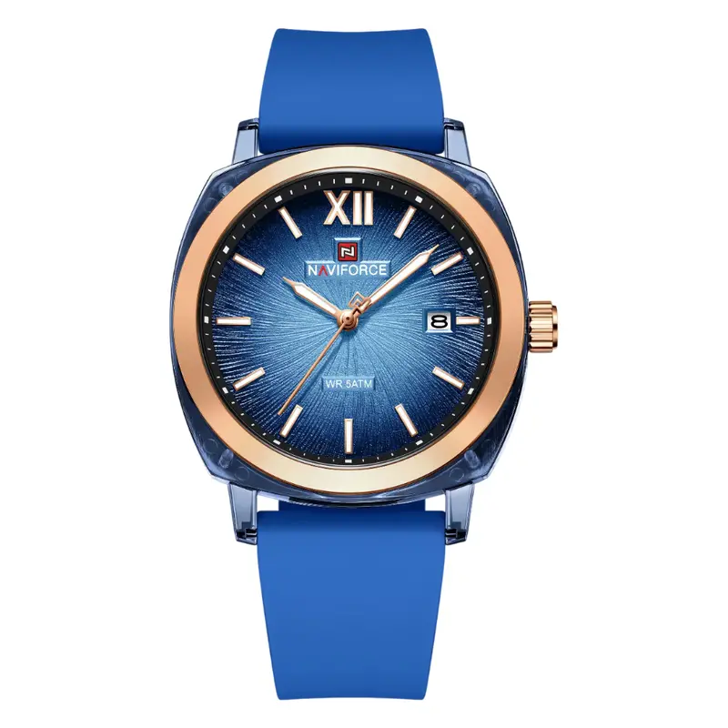 Naviforce Zoya Elegance Fumed Silica Strap Women's Watch Nf6111 Dbe/Dbe 1