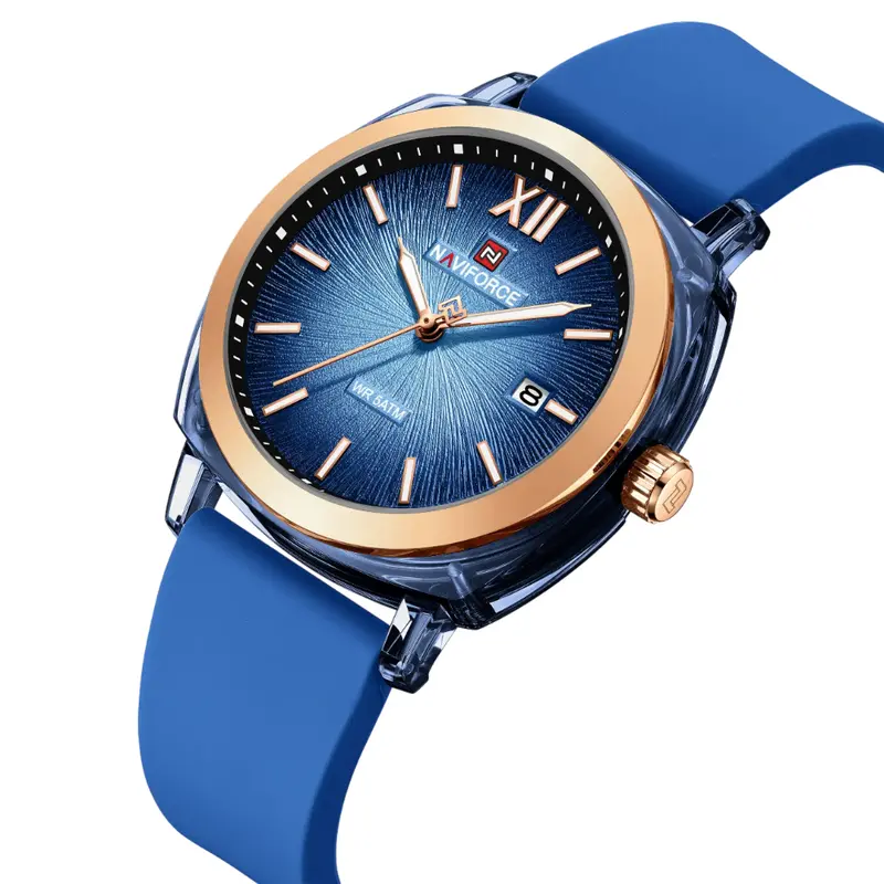 Naviforce Zoya Elegance Fumed Silica Strap Women's Watch Nf6111 Dbe/Dbe 2