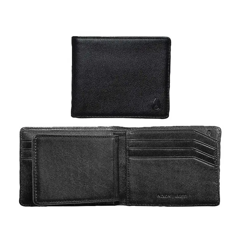 Nixon C763001 All Black Pass Bi-Fold Id Wallet 1
