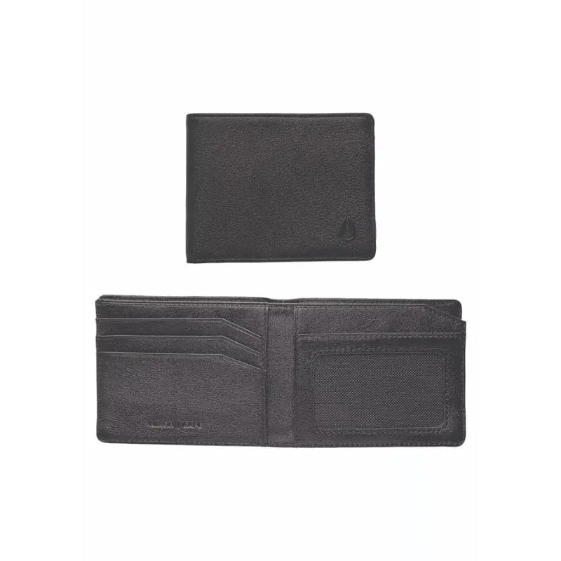 Nixon C765001 All Black Cape Bi-Fold Id Wallet 1