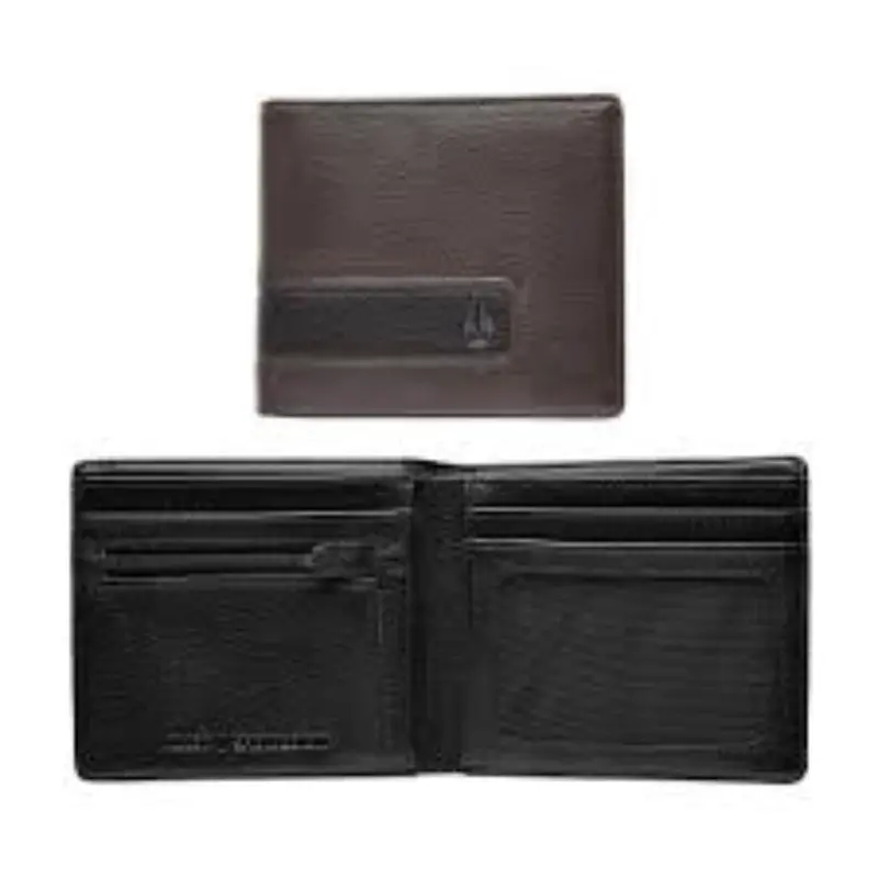 Nixon C943400 Brown Showdown Bi-Fold Zip Pocket Wallet 1