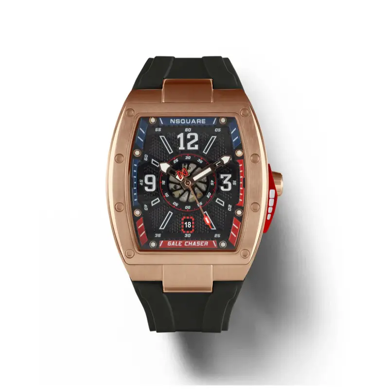 Nsquare Gale Chaser Black Silicone Strap Men's Watch - N47.2 1