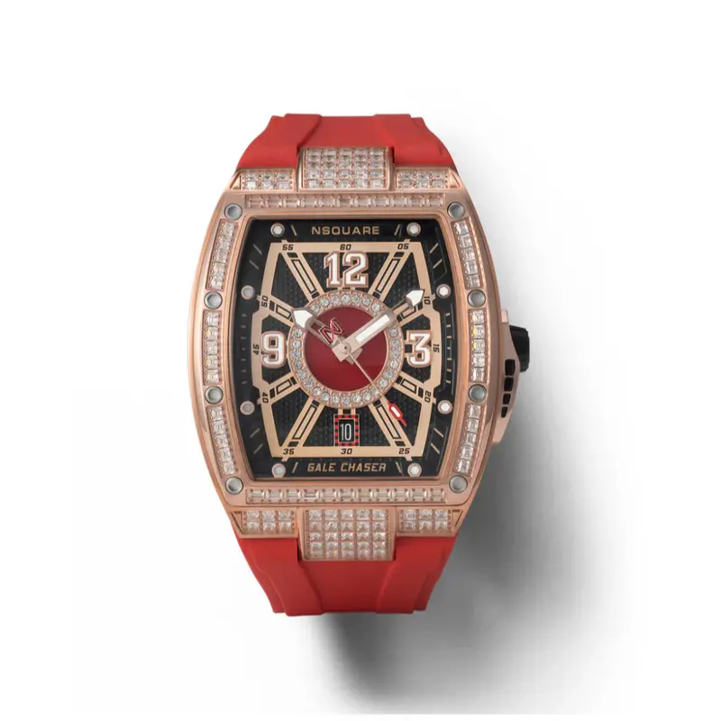 Nsquare Gale Chaser Red Silicone Strap Men's Watch - N47.5 1
