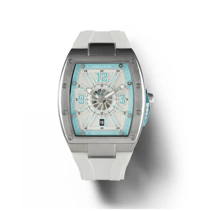 Nsquare Gale Chaser White Silicone Strap Men's Watch - N47.3 1