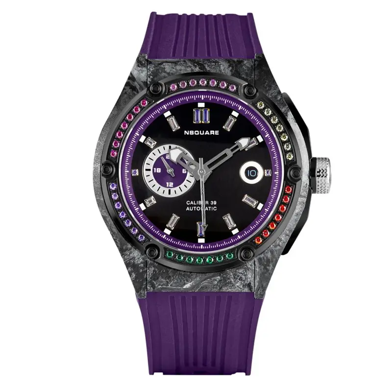 Nsquare Multicolored Multifunction Swarovski Crystal Limited Edition Men's Watch - N39.4 1