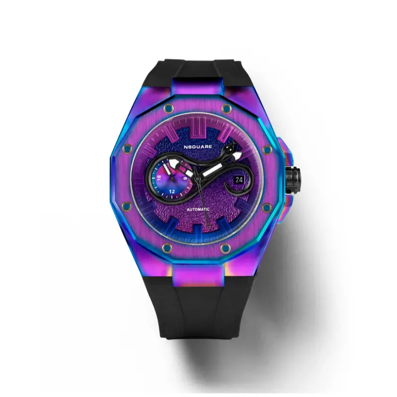 Nsquare Snake King Iridescent Limited Edition Rubber Strap Men's Watch - N28.5 1