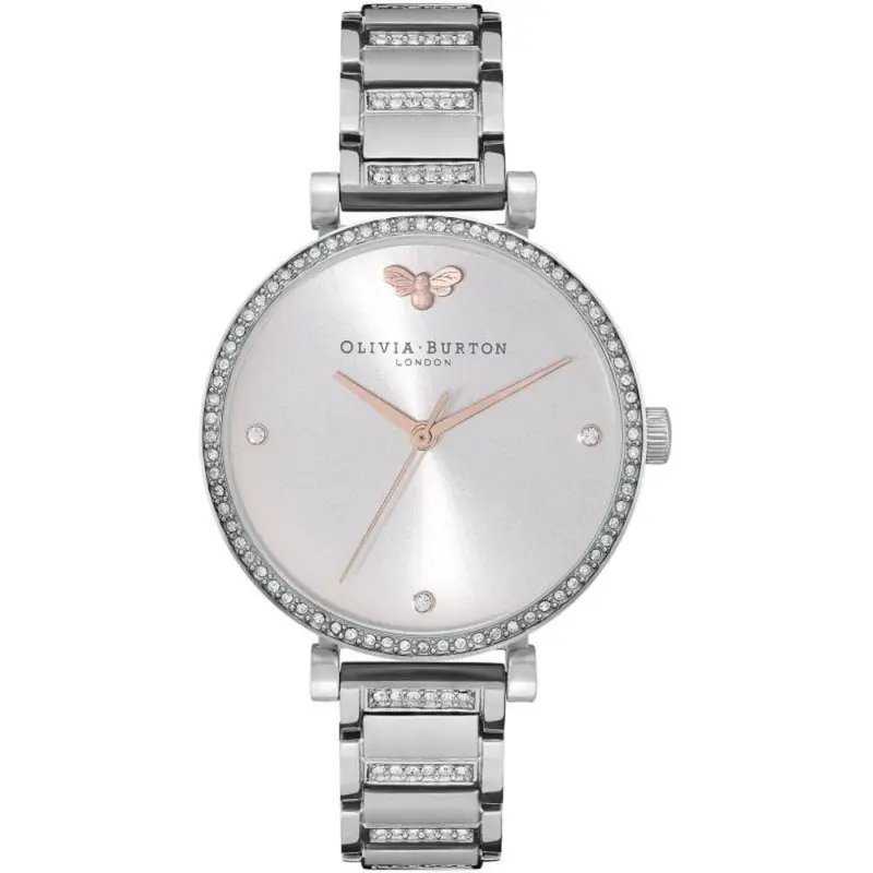 Olivia Burton Belgrave Grey And Silver Bracelet Women Watch 24000001 1