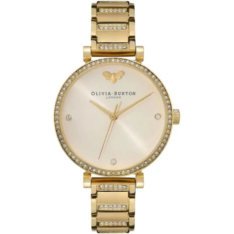 Olivia Burton Belgrave Nude And Gold Stainless Steel Women Watch 24000002 1