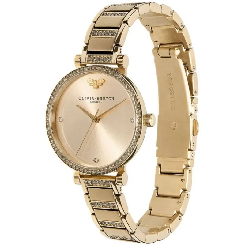 Olivia Burton Belgrave Nude And Gold Stainless Steel Women Watch 24000002 2