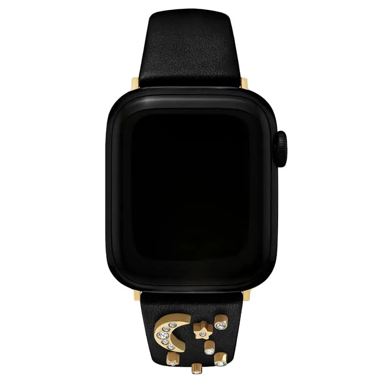 Olivia Burton Black Dial Leather Strap Men Watch 24300008 1