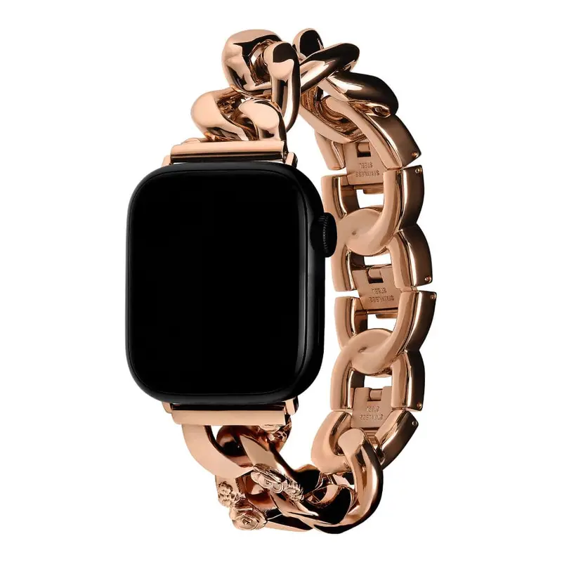 Olivia Burton Black Dial Rose Gold Stainless Steel Strap Women Watch 24300003 2