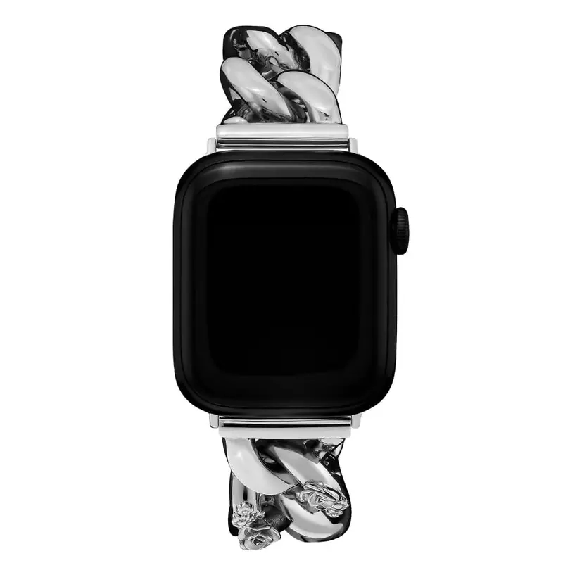 Olivia Burton Black Dial Silver Stainless Steel Strap Women Watch 24300001 1