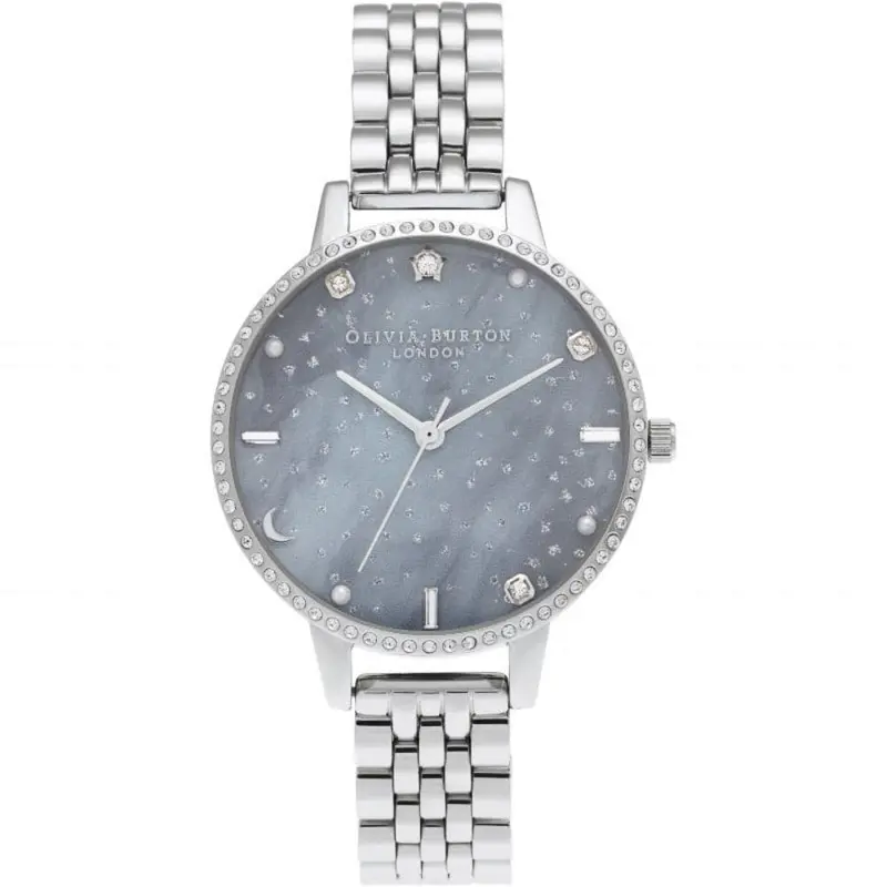 Olivia Burton Celestial Night Sky Silver Stainless Steel Strap Women Watch Ob16gd65 1