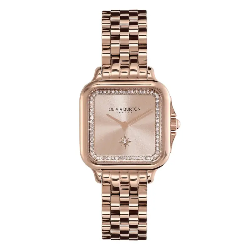 Olivia Burton Classic Grosvenor Blush & Carnation Gold Women Watch 24000085 1