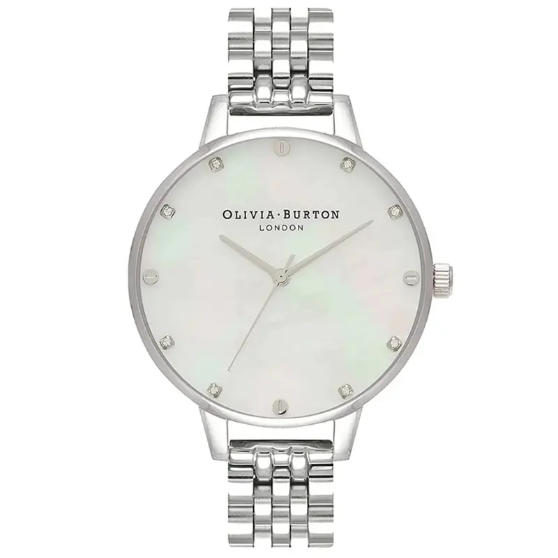 Olivia Burton Classic White Dial Silver Stainless Steel Strap Women Watch Ob16se14 1