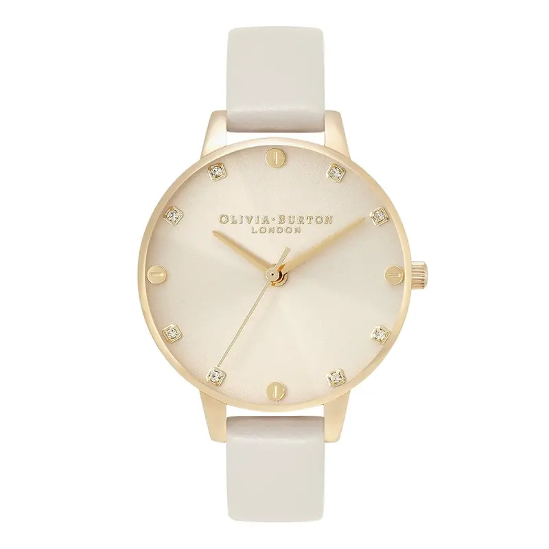Olivia Burton Cream Dial & Leather Strap Women Watch Ob16se22 1