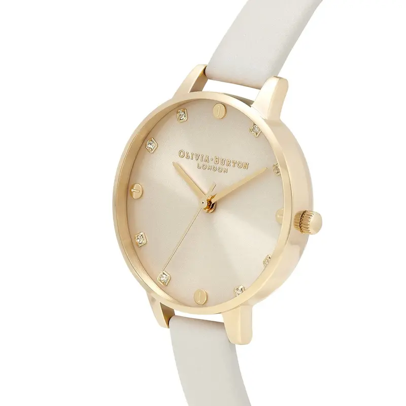 Olivia Burton Cream Dial & Leather Strap Women Watch Ob16se22 2