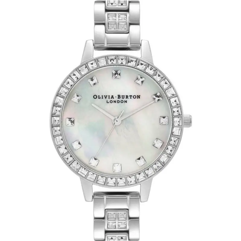 Olivia Burton Demi Treasure Silver Stainless Steel Strap Women Watch Ob16mop25 1