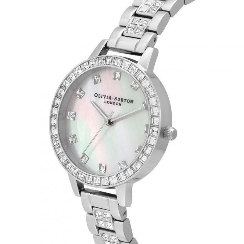 Olivia Burton Demi Treasure Silver Stainless Steel Strap Women Watch Ob16mop25 2