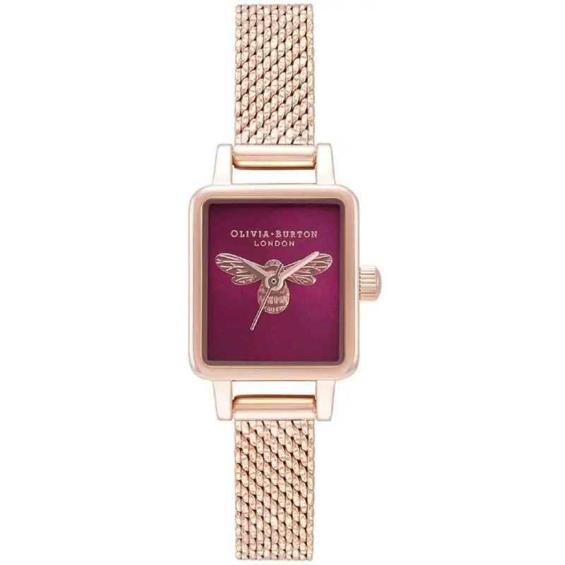 Olivia Burton Luck Bee Rose Gold Milanese Strap Women Watch Ob16fb28 1