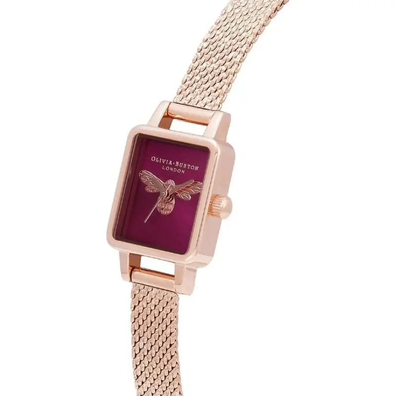 Olivia Burton Luck Bee Rose Gold Milanese Strap Women Watch Ob16fb28 2