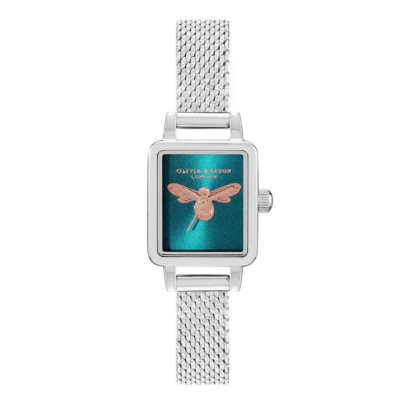Olivia Burton Lucky Bee Silver Stainless Steel Women Watch Ob16fb27 1