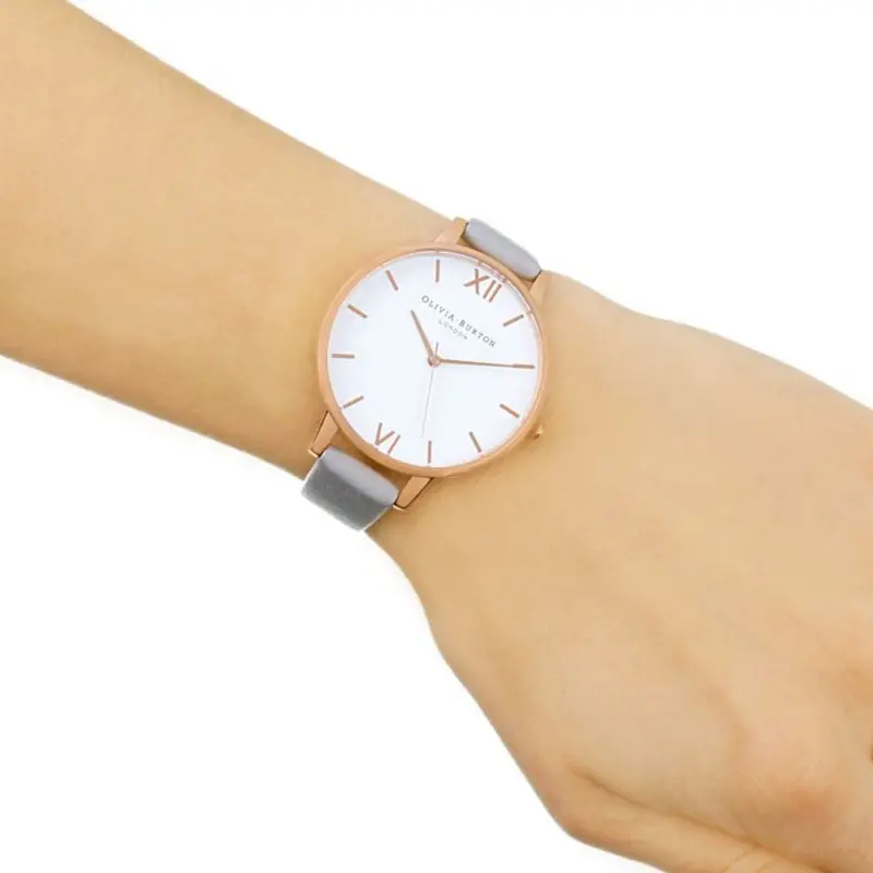 Olivia Burton Ob15bdw02 Gray Leather Women's Watch 2