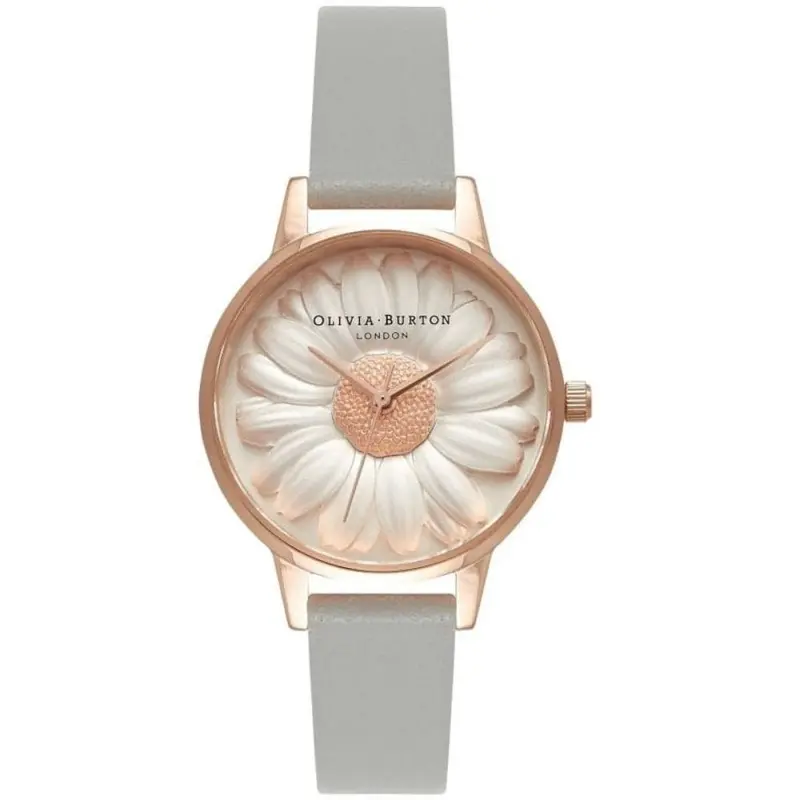 Olivia Burton Ob15eg50 Enchanted Garden Leather Strap Women's Watch 1