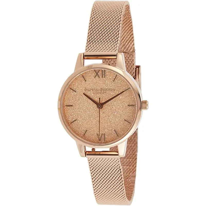 Olivia Burton Ob16ex206 Glitter Dial Rose Gold Glitter Dial Women's Watch 1