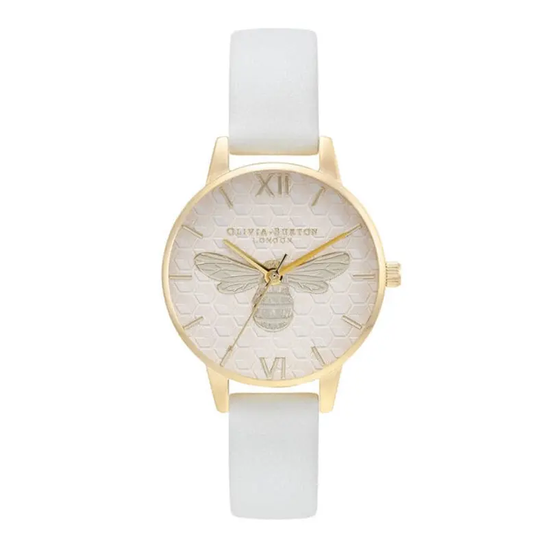 Olivia Burton Ob16fb24 White Leather Women Watch 1