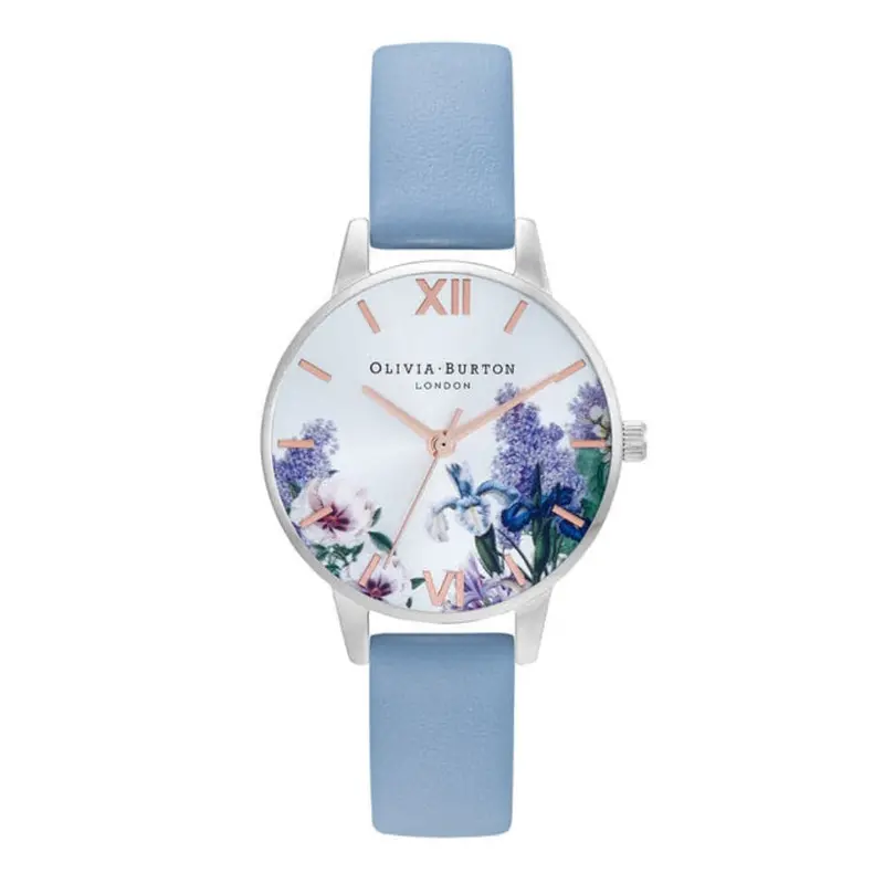 Olivia Burton Ob16fs115 Blue Leather Women Watch 1