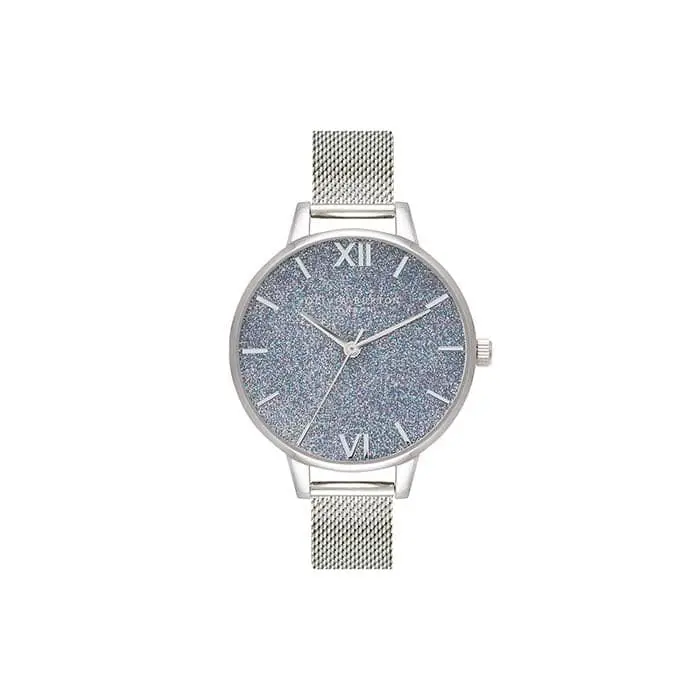 Olivia Burton Ob16gd77 Glitter Silver Dial Women's Watch 1