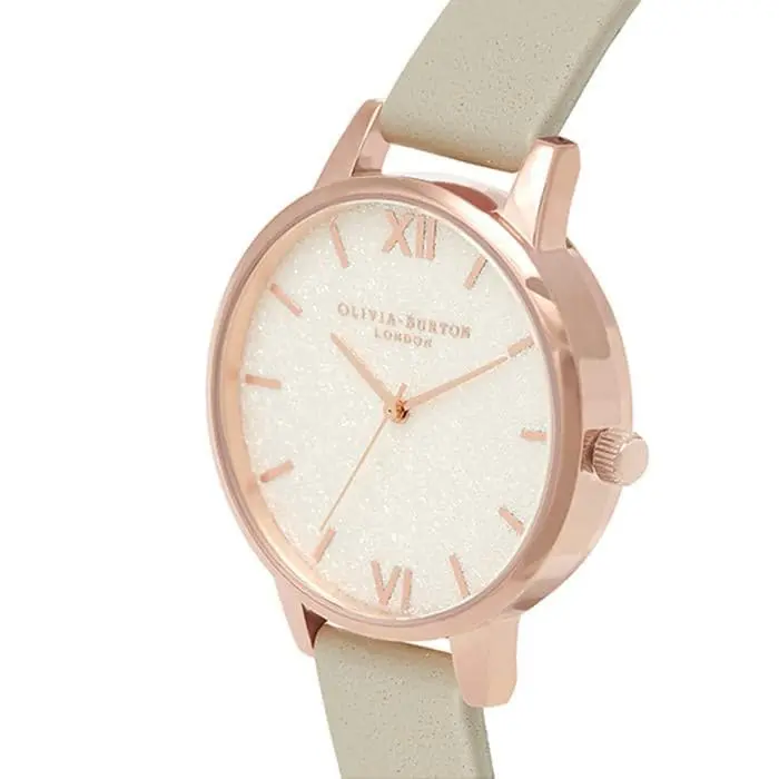Olivia Burton Ob16gd89 Glitter White Dial Women's Watch 2