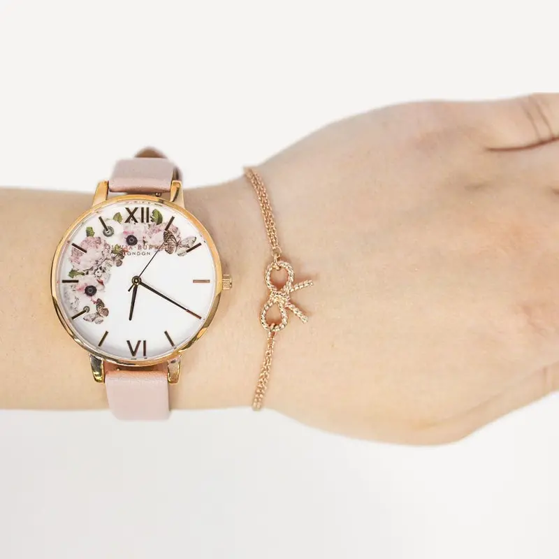Olivia Burton Ob16gset10 Floral Print Women's Watch 2