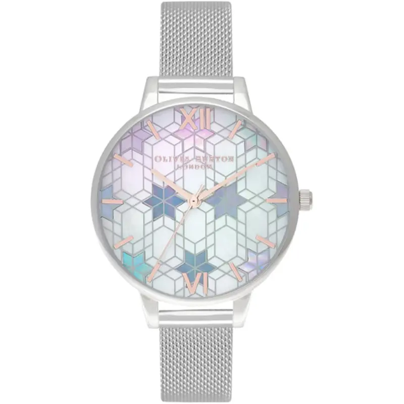 Olivia Burton Ob16iq01 Ice Queen Silver & Rg Women's Watch 1