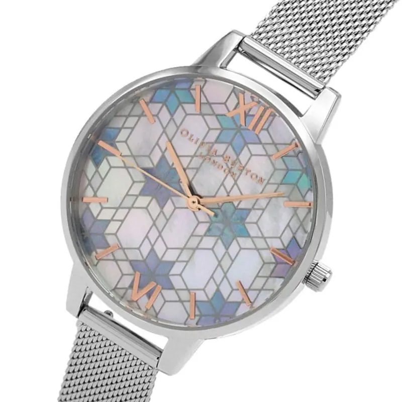 Olivia Burton Ob16iq01 Ice Queen Silver & Rg Women's Watch 2