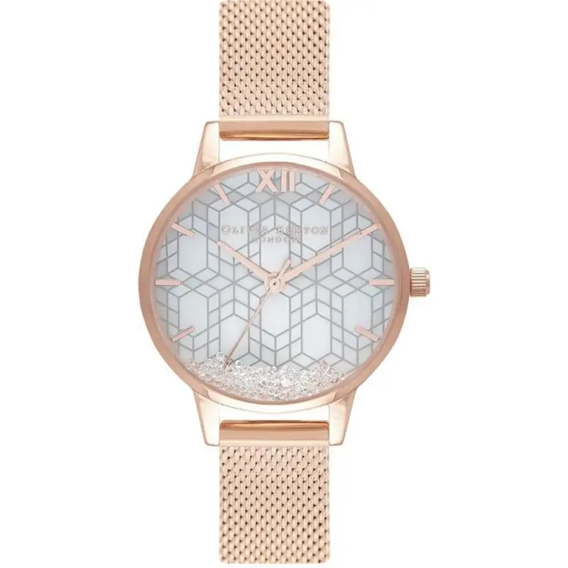 Olivia Burton Ob16iq03 Ice Queen Snow Globe & Rg Women's Watch 1