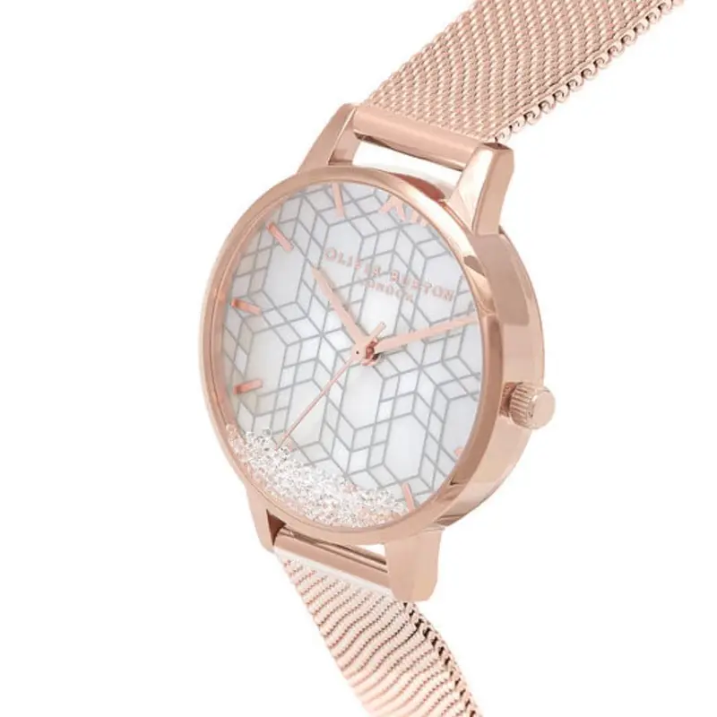 Olivia Burton Ob16iq03 Ice Queen Snow Globe & Rg Women's Watch 2